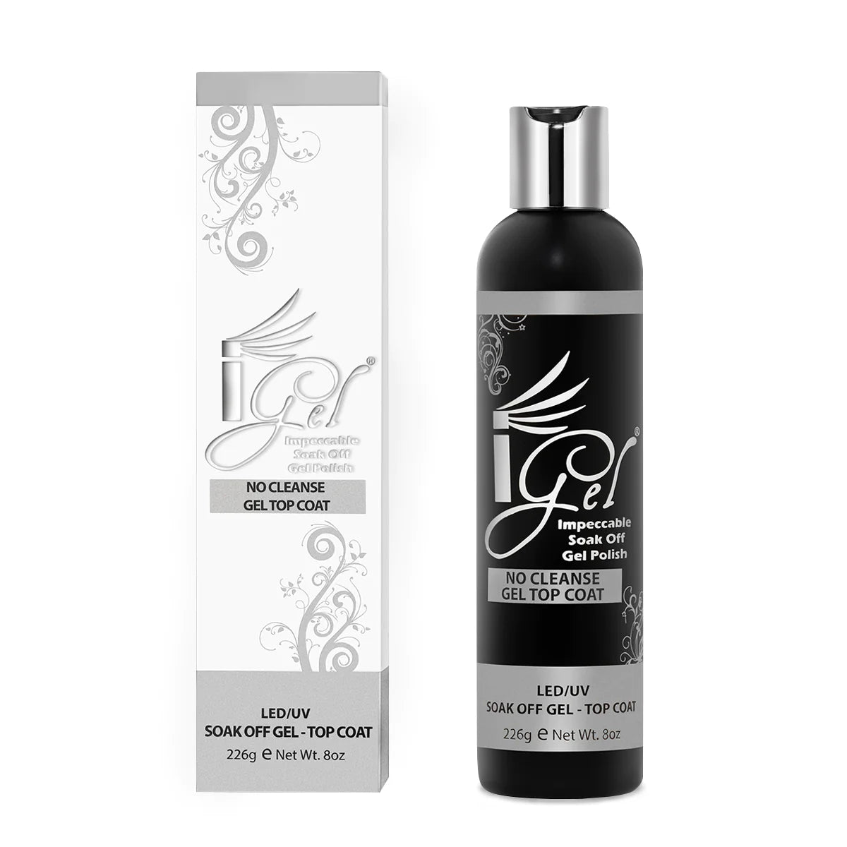 IGEL NO CLEANSE GEL TOP COAT 8OZ.