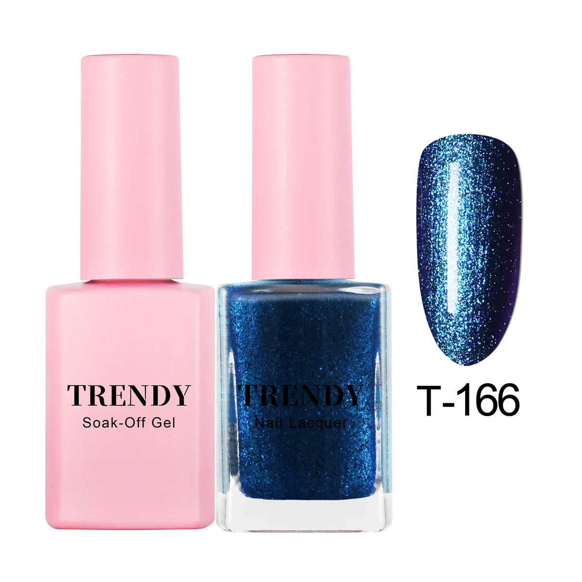 T-166 BLACK JACK | TRENDY DUO GEL & LACQUER