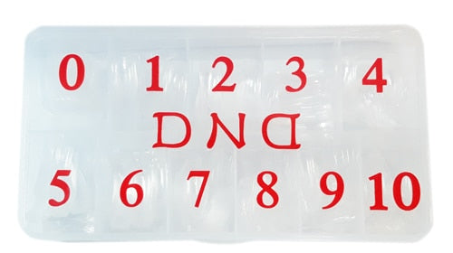 DND CLEAR NAIL TIP BOX