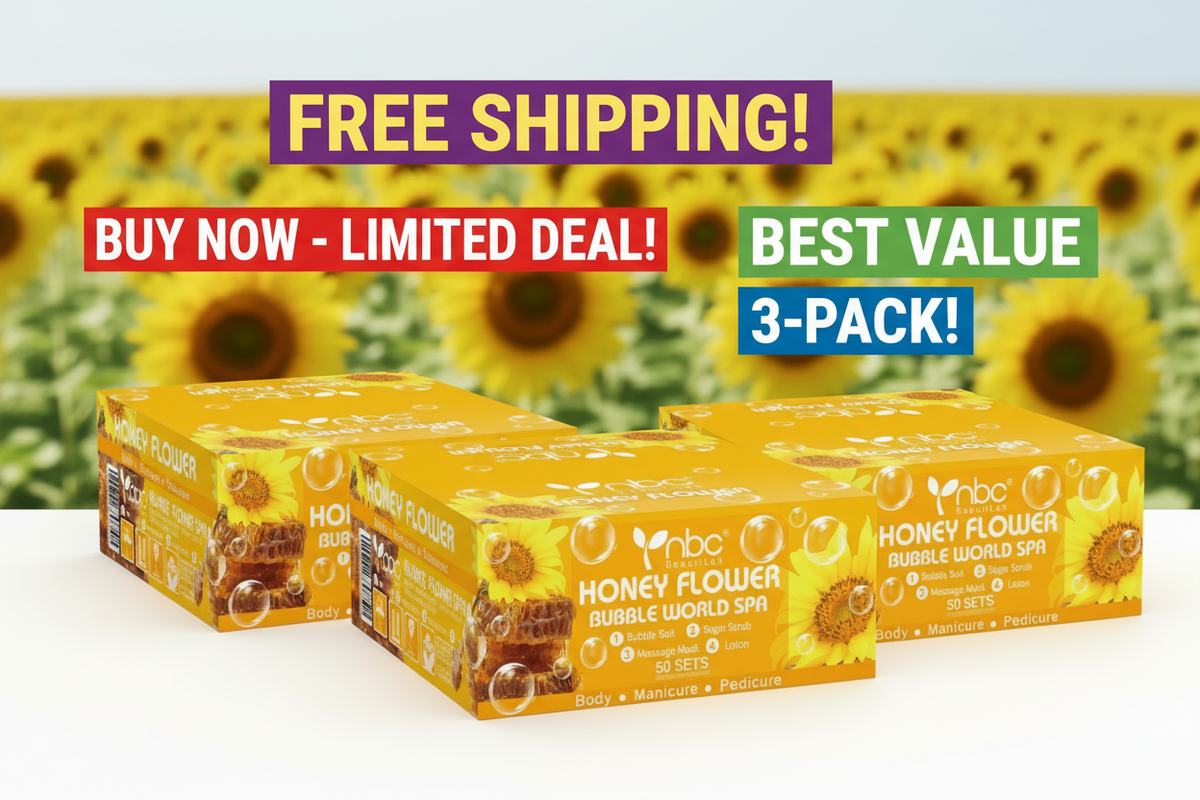 NBC 4-IN-1 BUBBLE WORLD SPA - HONEY FLOWER