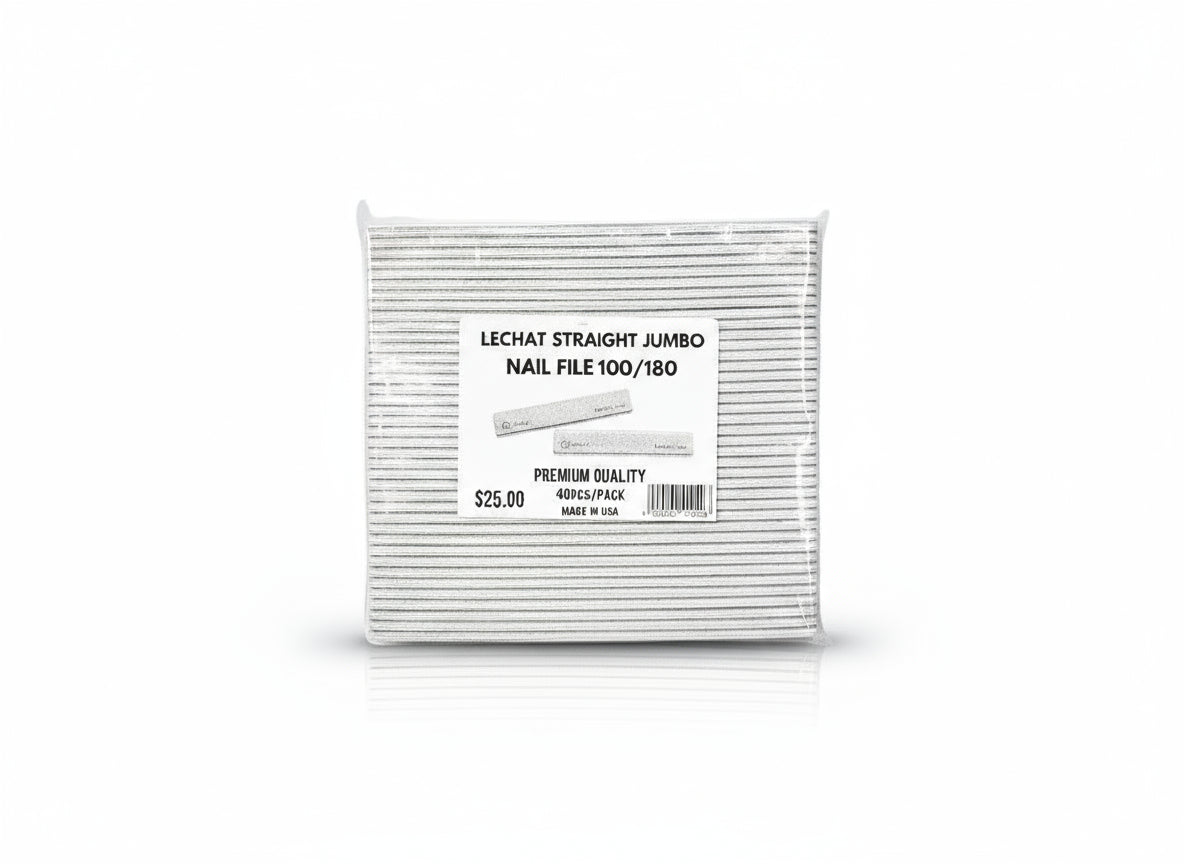 LECHAT JUMBO NAIL FILE - ZEBRA 100/180 (40PCS/PACK)