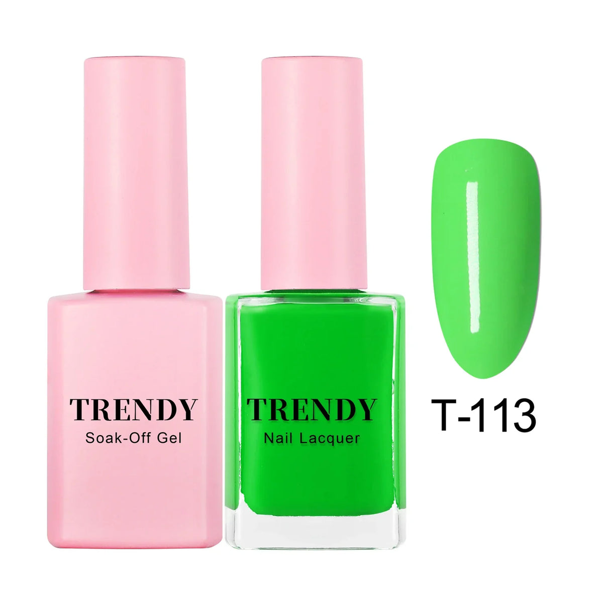 T-113 MACHA GREEN TEA | TRENDY DUO GEL & LACQUER