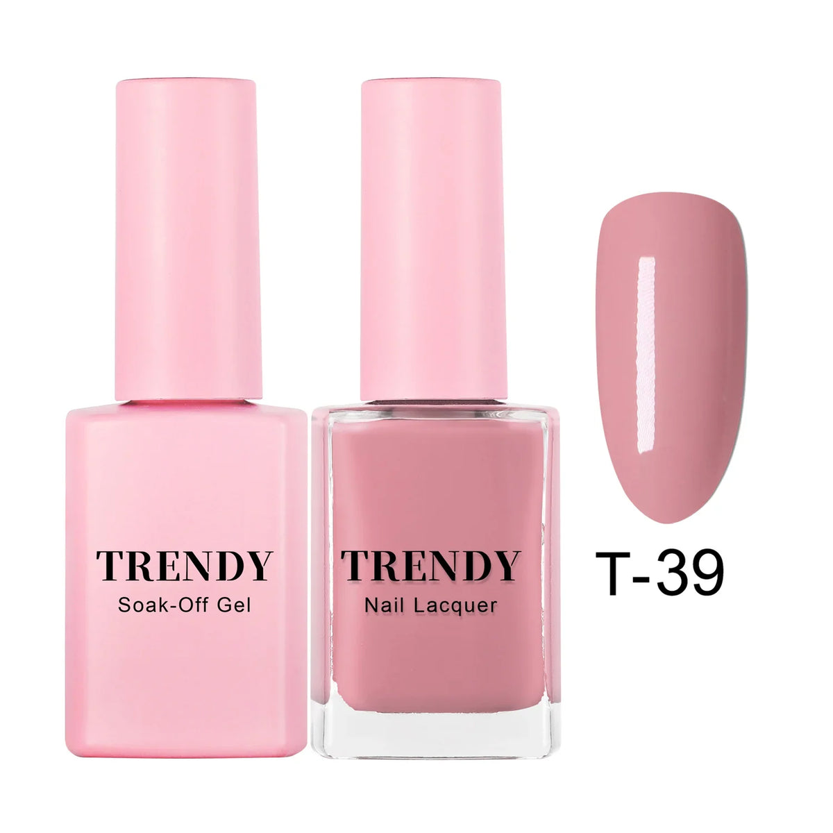 T-39 EMBER NUDE | TRENDY DUO GEL & LACQUER