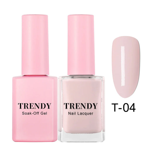 T-04 PORCELAIN | TRENDY DUO GEL & LACQUER