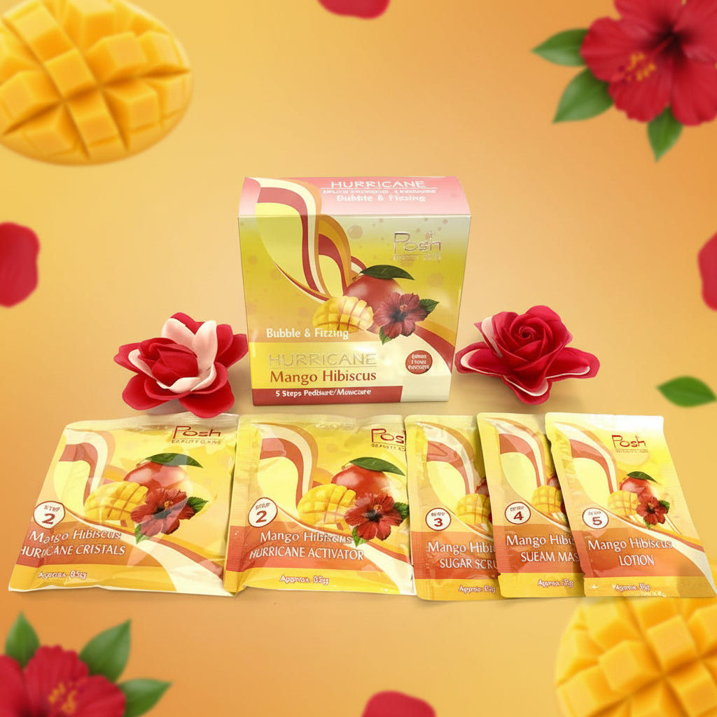 POSH HURRICANE 5-IN-1 BUBBLE & FIZZING - MANGO HIBISCUS