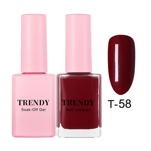 T-58 BLACKBERRY | TRENDY DUO GEL & LACQUER