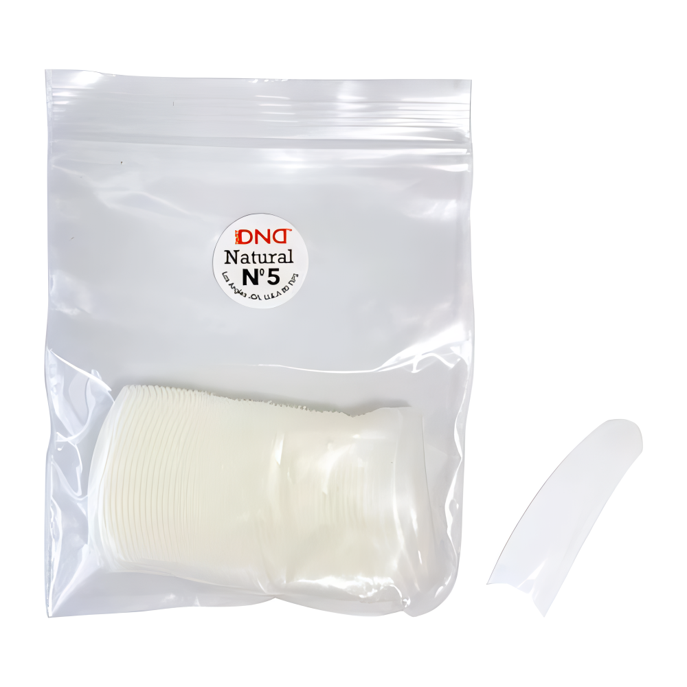 DND NATURAL NAIL TIPS - SIZE 5
