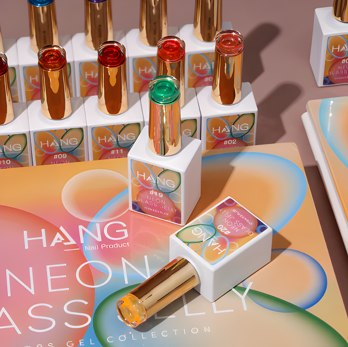 HANG NEON GLASS JELLY GEL SET - 24 COLORS