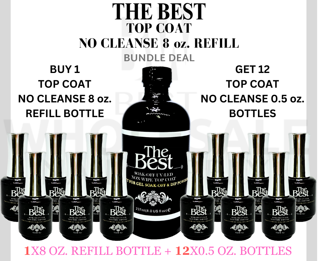 THE BEST GEL NO CLEANSE TOP COAT