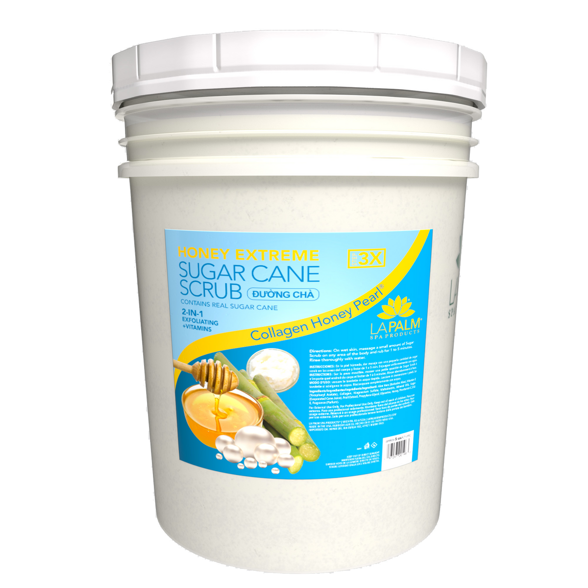 LAPALM HONEY EXTREME SUGAR CANE SCRUB (5gallons/bucket)
