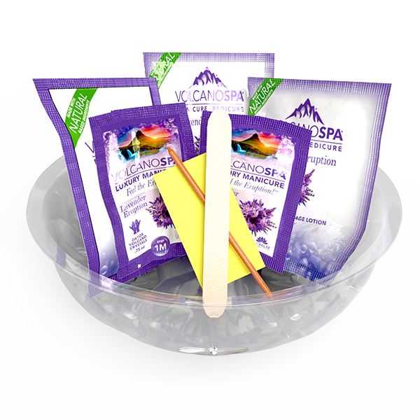VOLCANO SPA LUXURY MANICURE IN A BOWL | LAVENDER ERUPTION