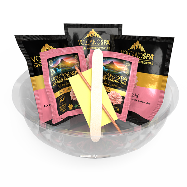 VOLCANO SPA LUXURY MANICURE IN A BOWL | ROSE GOLD