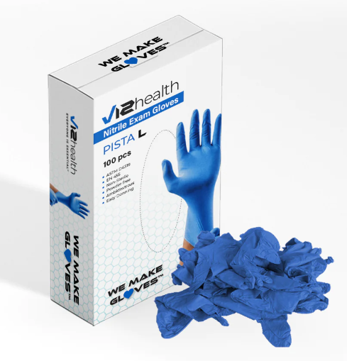 V12HEALTH NITRILE GLOVES - LARGE