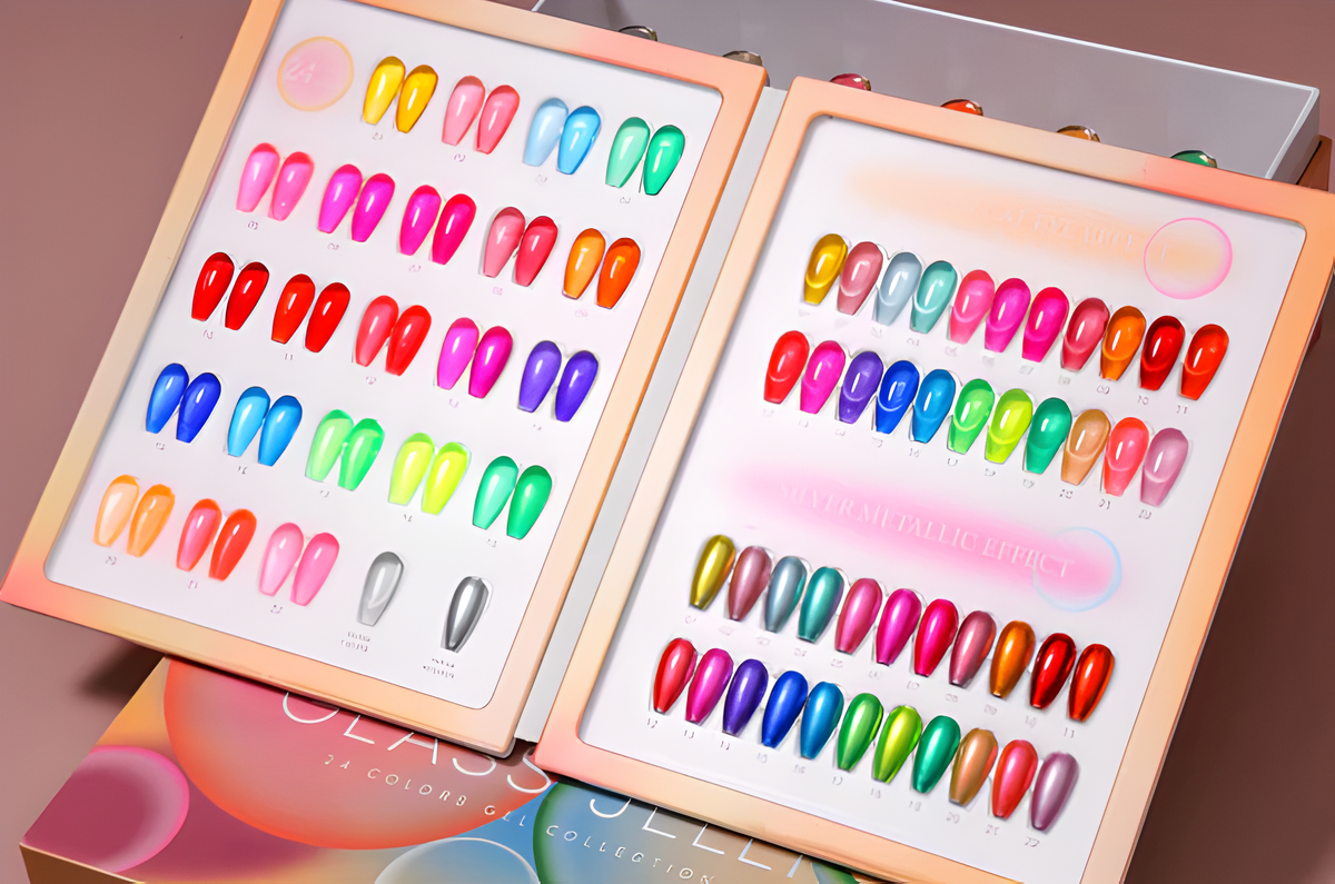HANG NEON GLASS JELLY GEL SET - 24 COLORS
