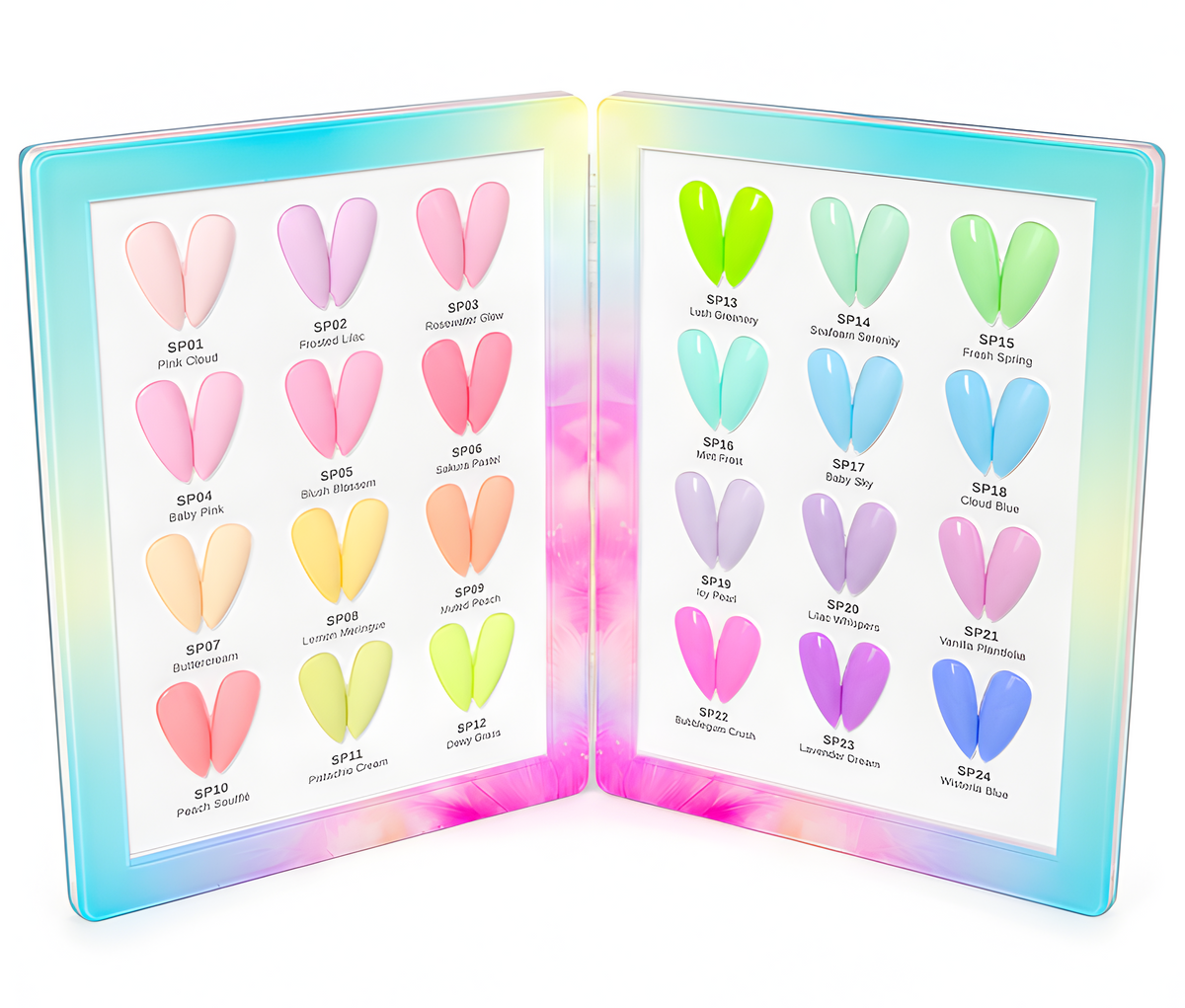 Phoenix Spring Gel Collection 24 Colors - Free Extra 24 Gels + 1 Color Book + Vali + Free 6 MS Acrylic Powders 2oz