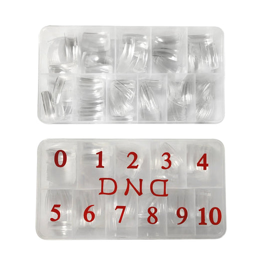 DND CLEAR NAIL TIP BOX