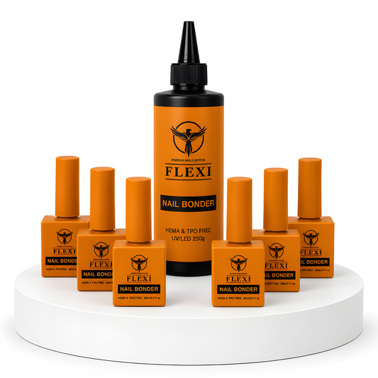 Phoenix - Flexi Nail Bonder (Sticky Bond) HEMA TPO FREE - Kit 8oz Free 6 (0.7 oz)