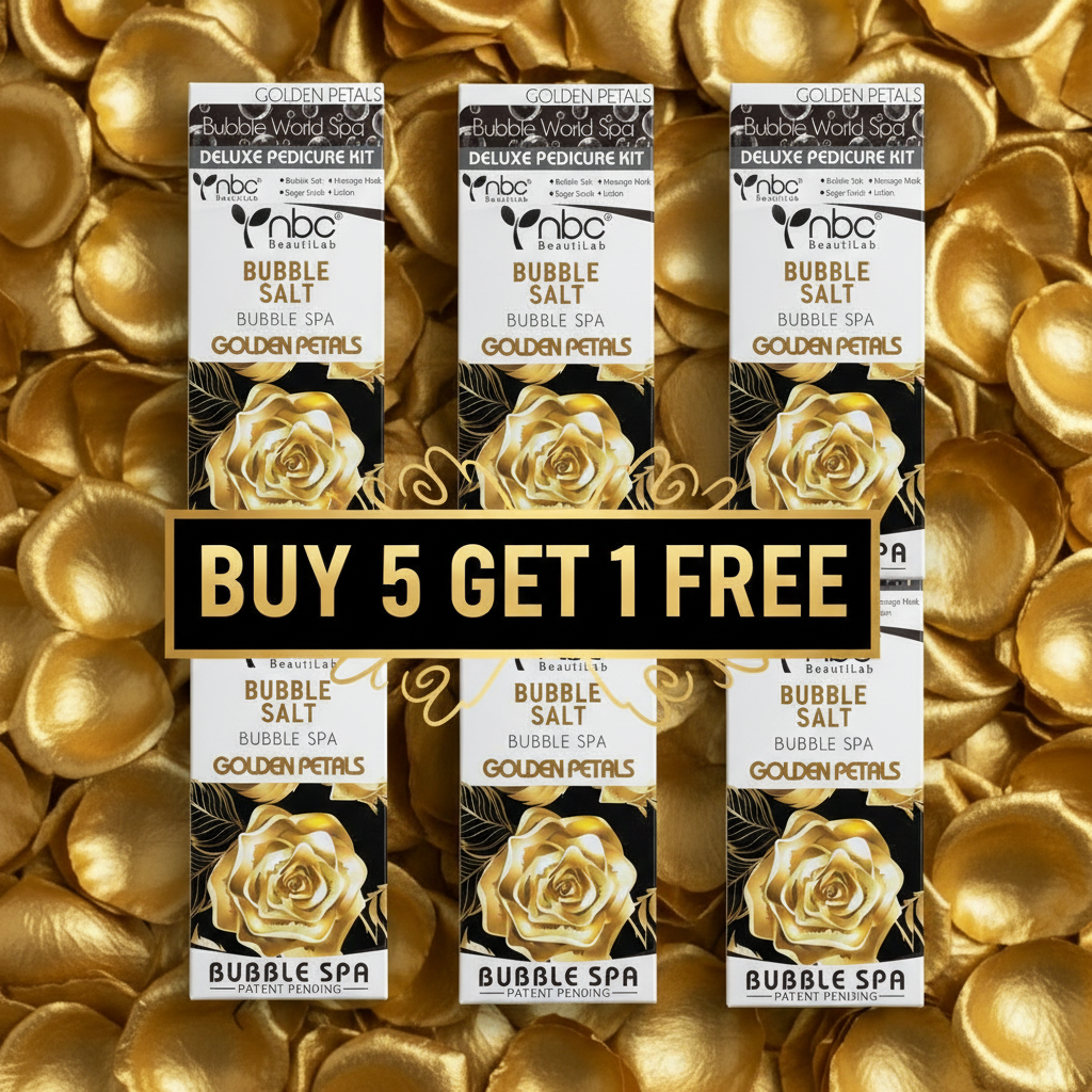 NBC 4-IN-1 BUBBLE WORLD SPA - GOLDEN PETALS