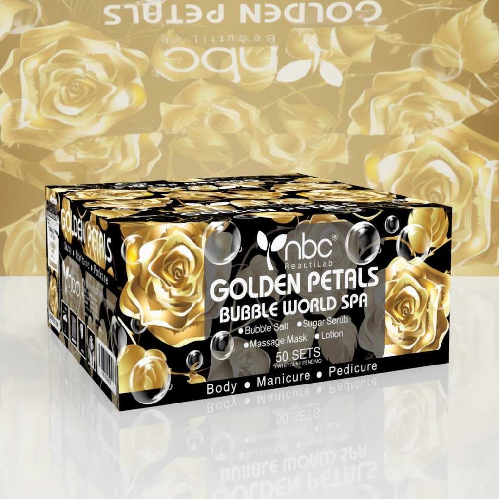 NBC 4-IN-1 BUBBLE WORLD SPA - GOLDEN PETALS