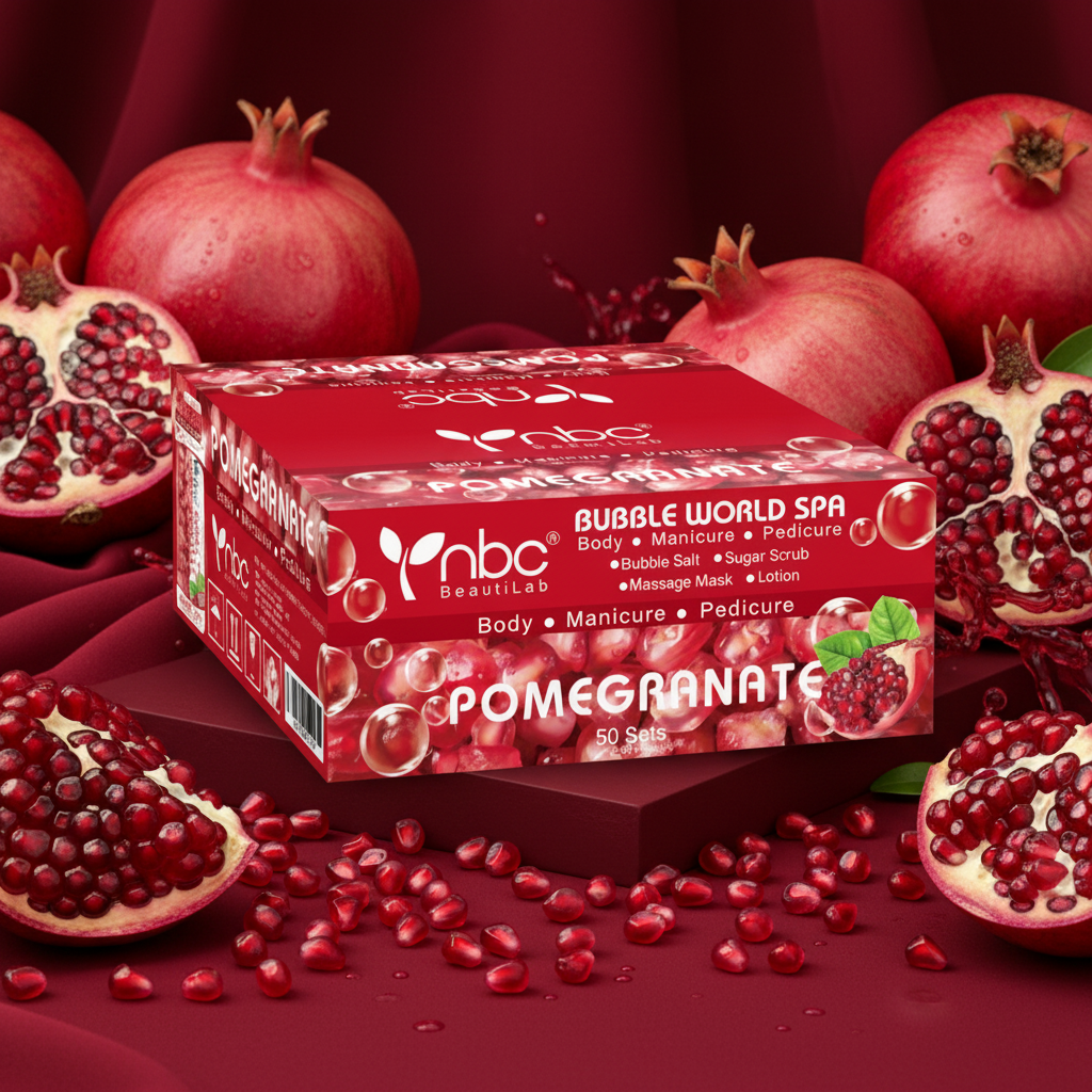 NBC 4-IN-1 BUBBLE WORLD SPA - POMEGRANATE
